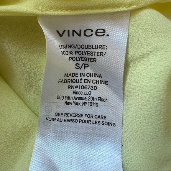 Vince Scoop-neck Camisole Top in Lemon Glow 17676 - Picture 8 of 9